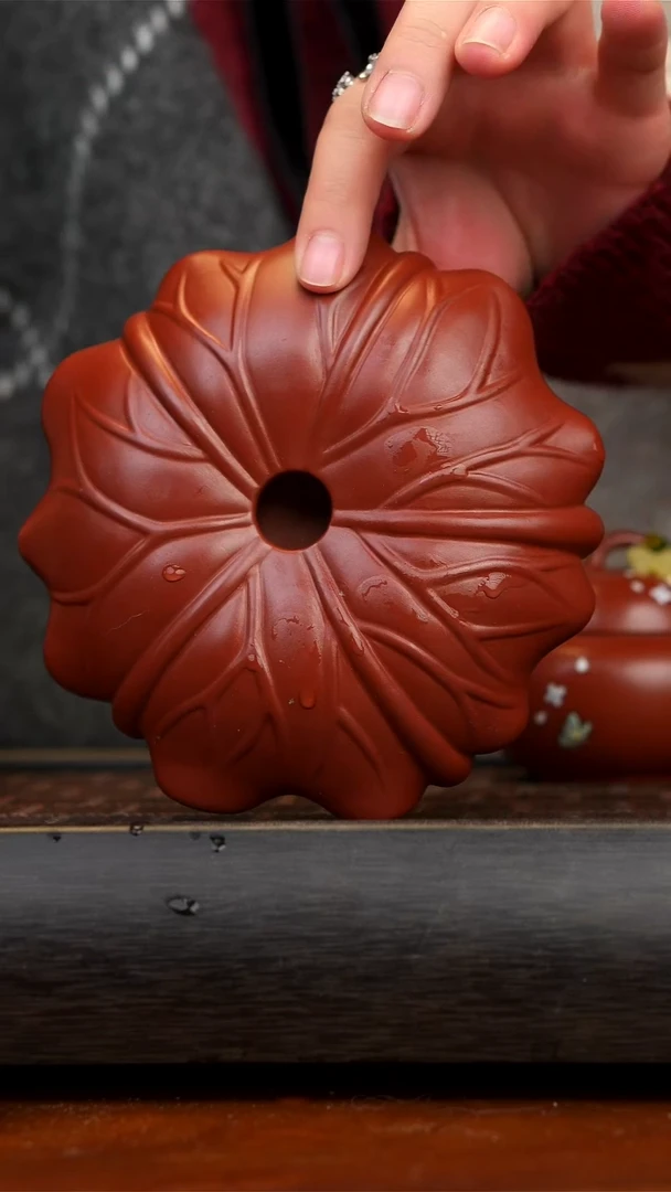 【闪购商品】紫砂茶壶宜兴紫砂荷叶壶承