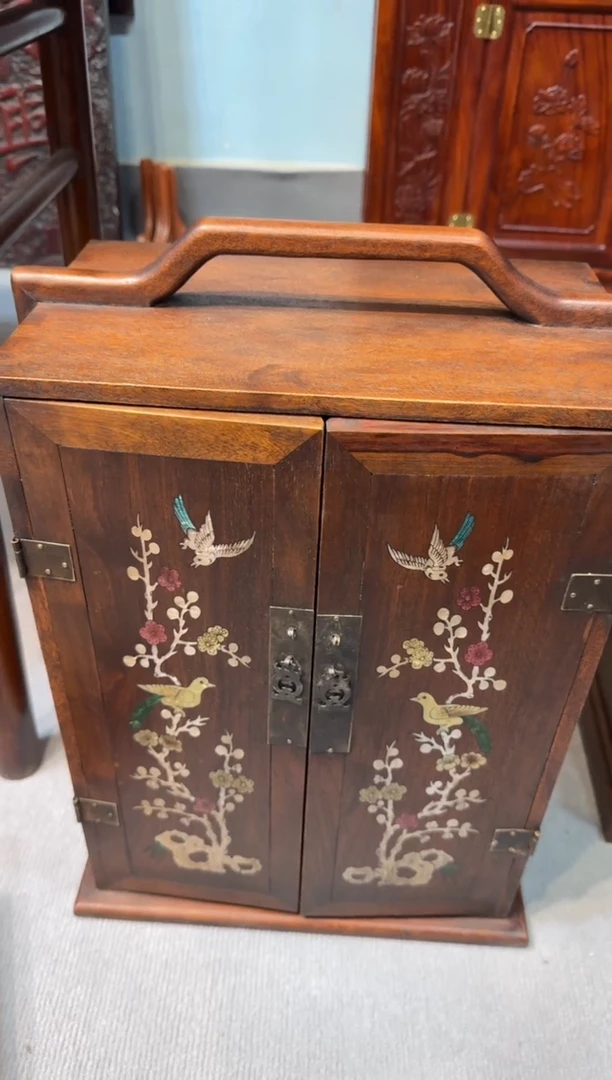 木花梨 书箱提盒