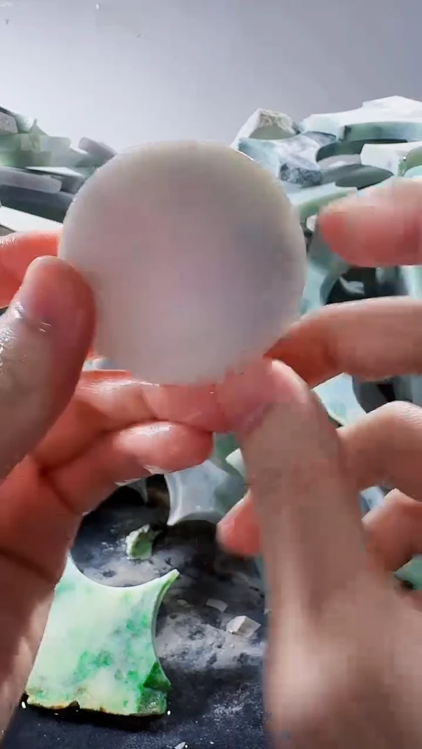 裸石翡翠缅甸翡翠A货文689