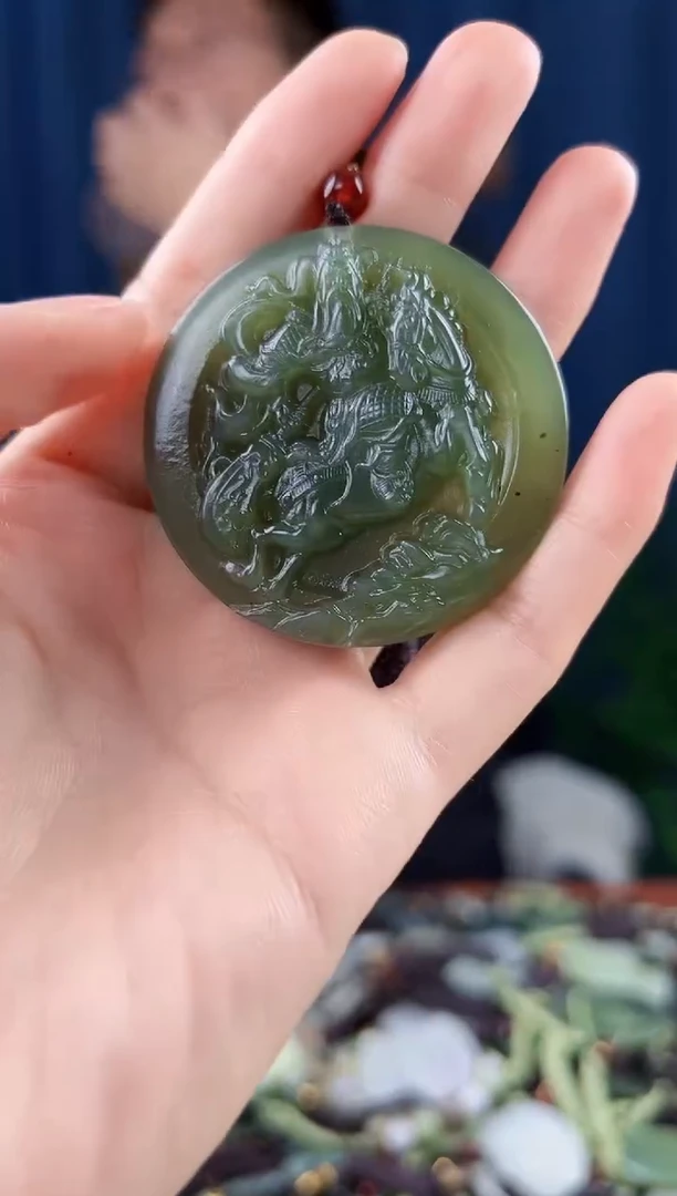 未镶嵌和田玉挂件拍一发一，