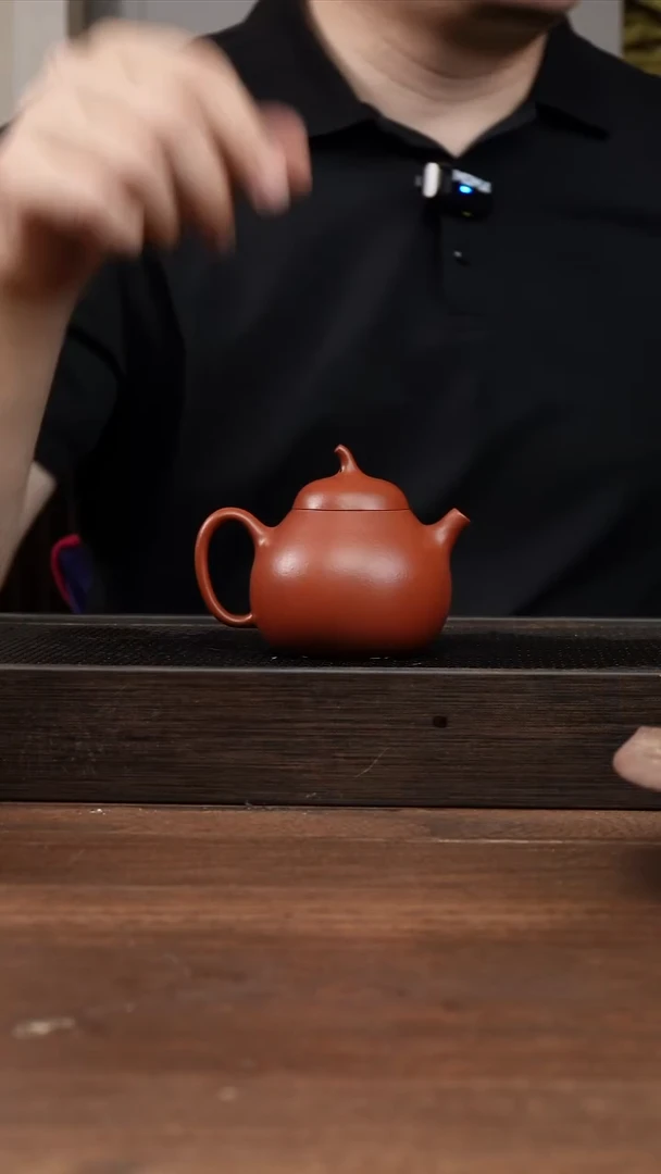 茶杯紫砂朱泥茄瓜     170CC