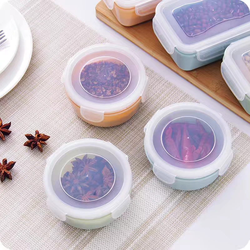 保鲜盒密封罐盖子款长方形圆形小号保鲜盒