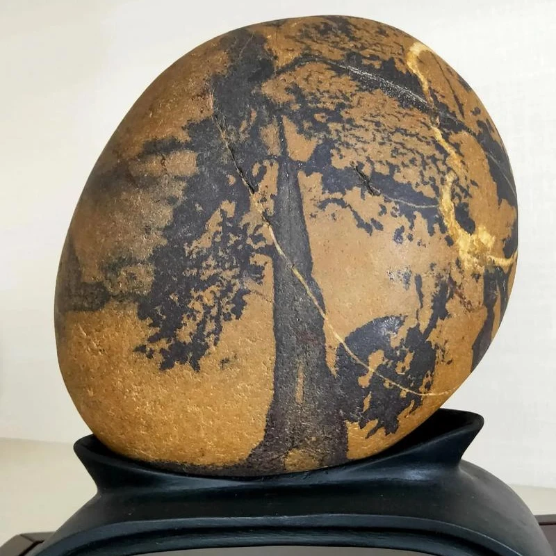 新疆河边奇石摆件