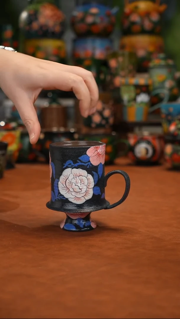 陶瓷油画手绘釉下彩