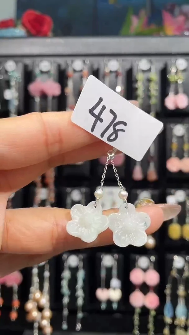 银S925镶嵌耳饰紫晶喜欢拍