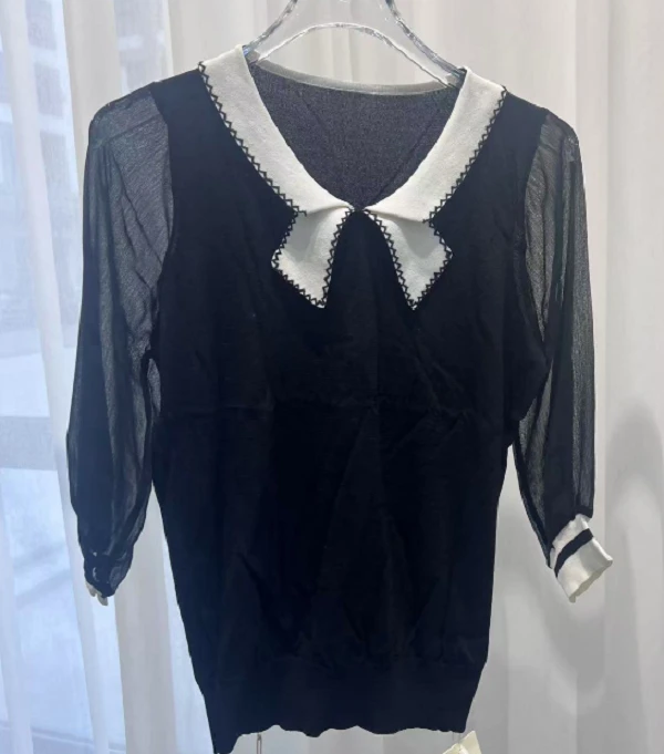 女款纯色毛针织衫-A48