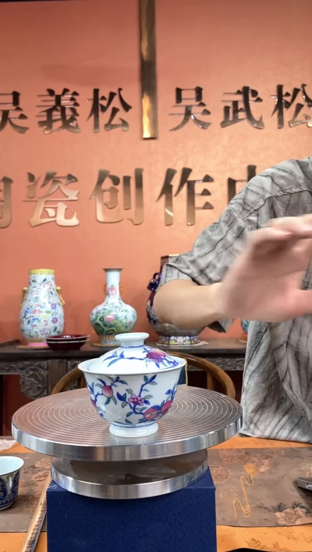 吴义松陶瓷联盟手绘陶瓷编号：3605
