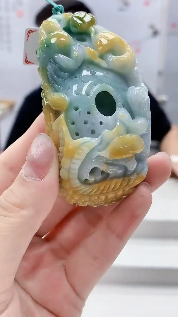 定制翡翠未镶嵌5124lr-毛货挂件113