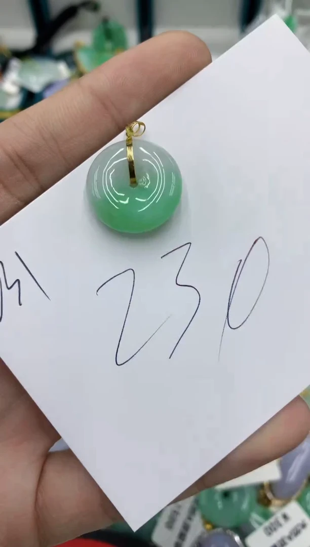 【闪购商品】翡翠颈饰18K金镶嵌号链接1111111
