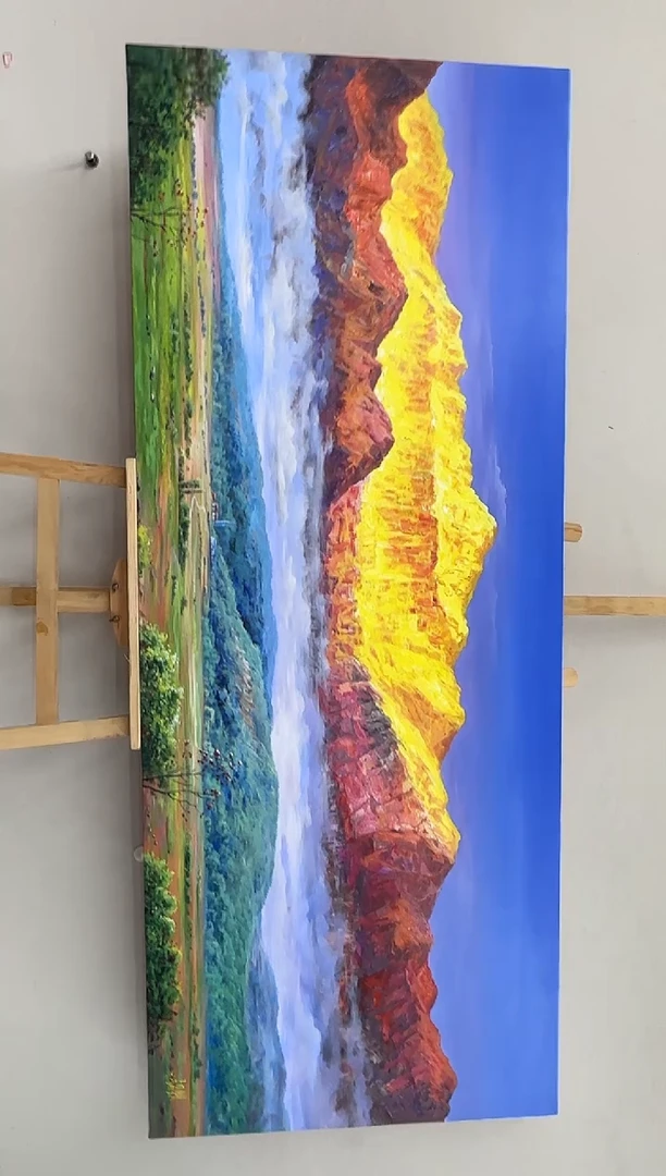 国画王东圃-油画山水作品