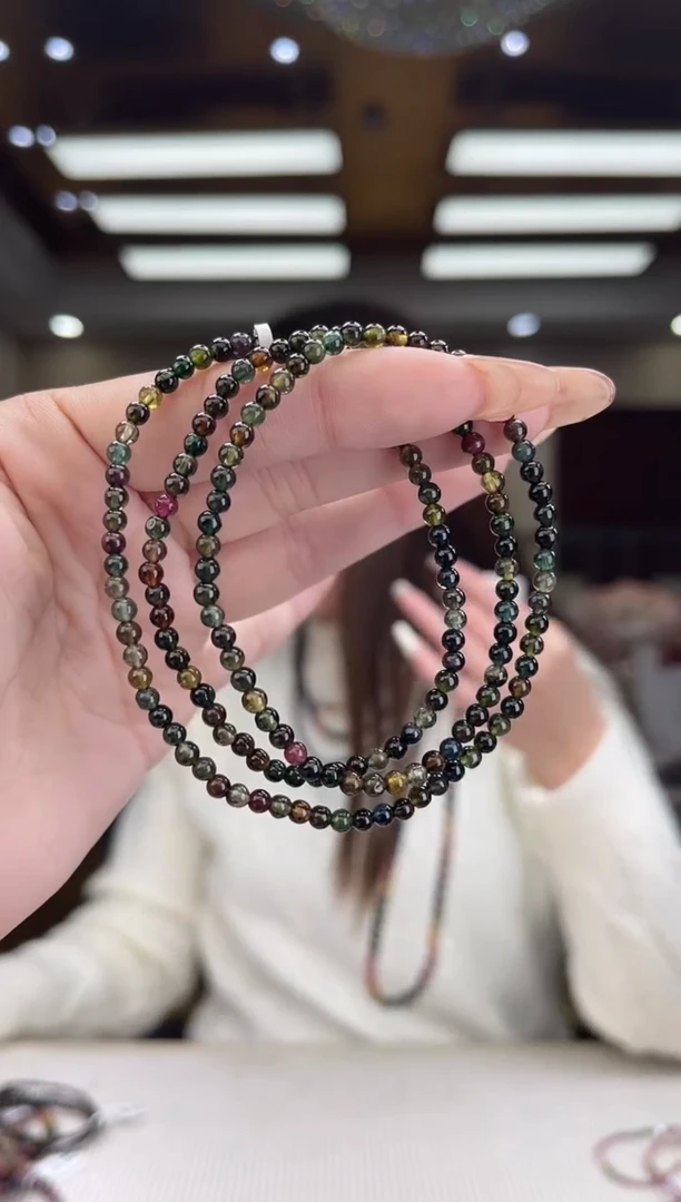 【闪购商品】碧玺/未镶嵌3mm+碧玺多圈24多样性发货