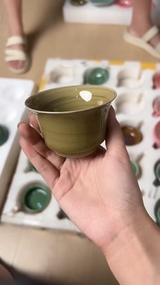 龙泉云间青瓷小米茶器