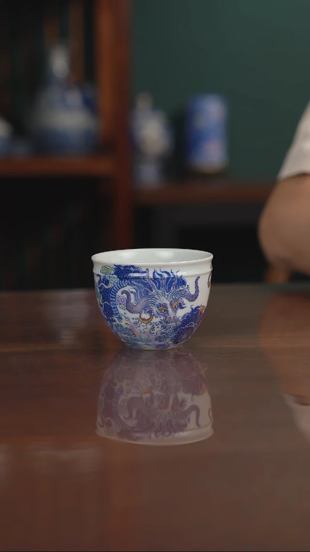 空山明月 新斗彩 囚牛