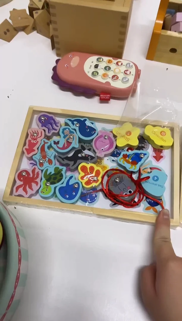 木钓鱼串珠二合一