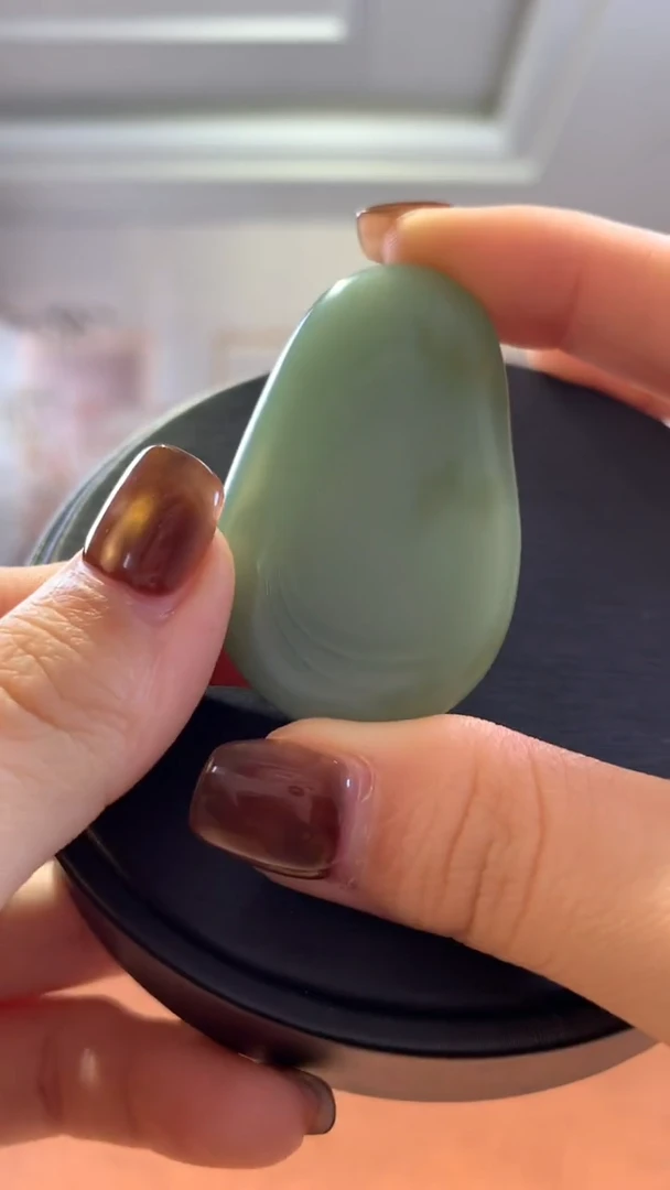 未镶嵌和田玉挂件粉青无事牌