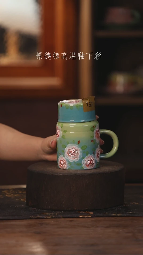陶瓷景德镇高温釉下手绘陶瓷152