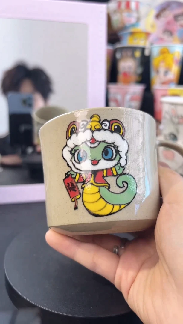 【闪购商品】摆件纯手工手绘陶瓷小杯杯