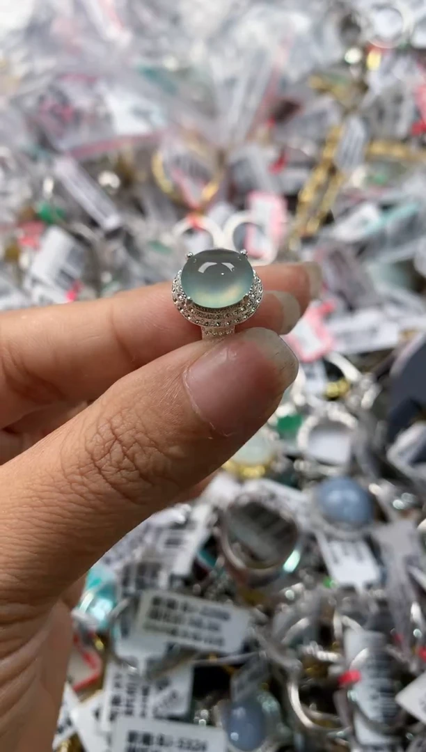 未镶嵌戒指翡翠141414----5
