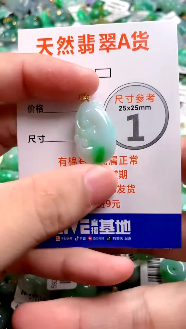 颈饰18K金镶嵌翡翠0130771391