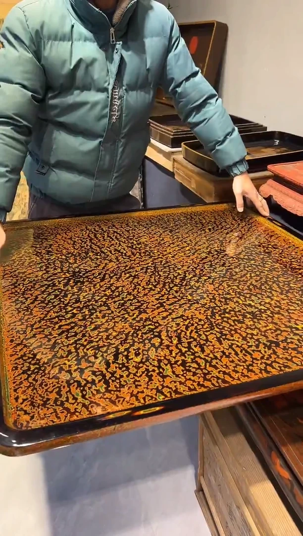 菠萝漆 大桌面 大漆漆器大漆漆器