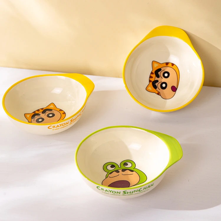 蜡笔小新陶瓷创意味碟易清洗可爱风4.5英寸调味碟小吃碟小料碟
