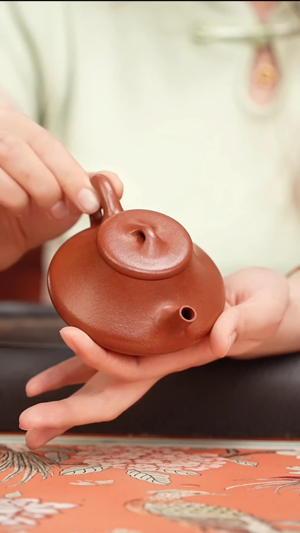 茶壶紫砂手磨粗砂金降坡纳瓢150cc