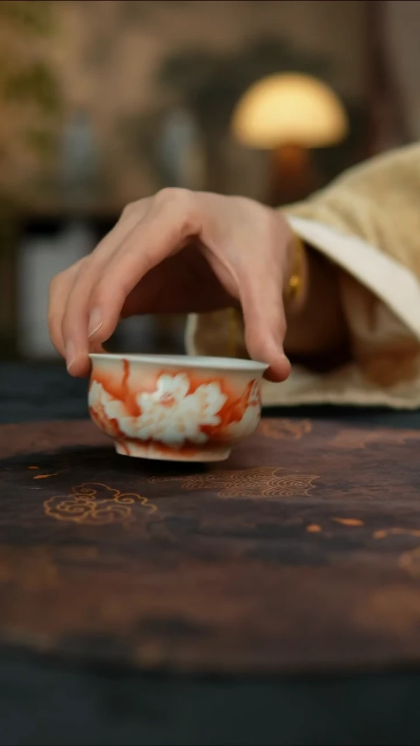 杯觅纤景德镇陶瓷杯碗柴烧多人