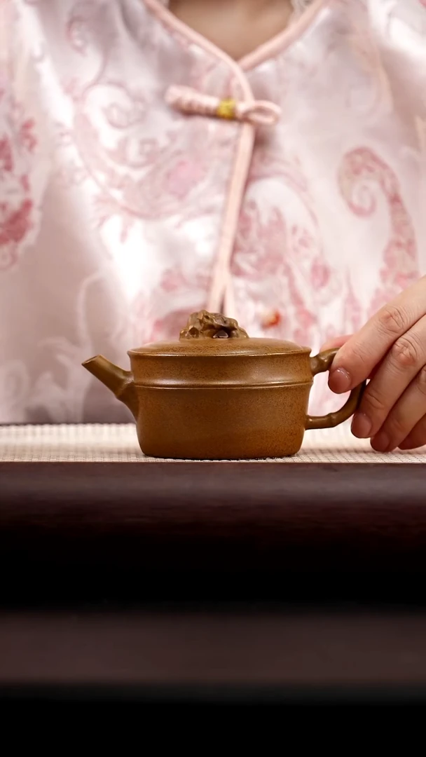 茶壶紫砂黄金段柴烧太湖石