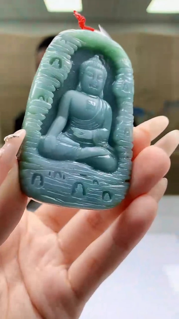 【闪购商品】定制翡翠未镶嵌4812ty-毛货挂件54