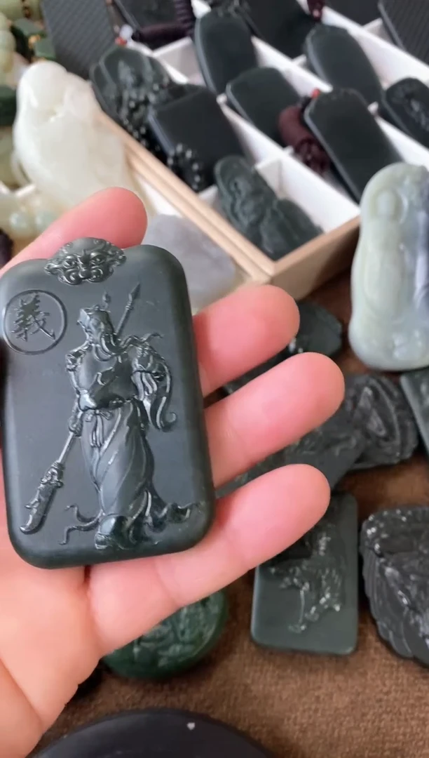 【闪购商品】和田玉吊坠(不含链)未镶嵌关公