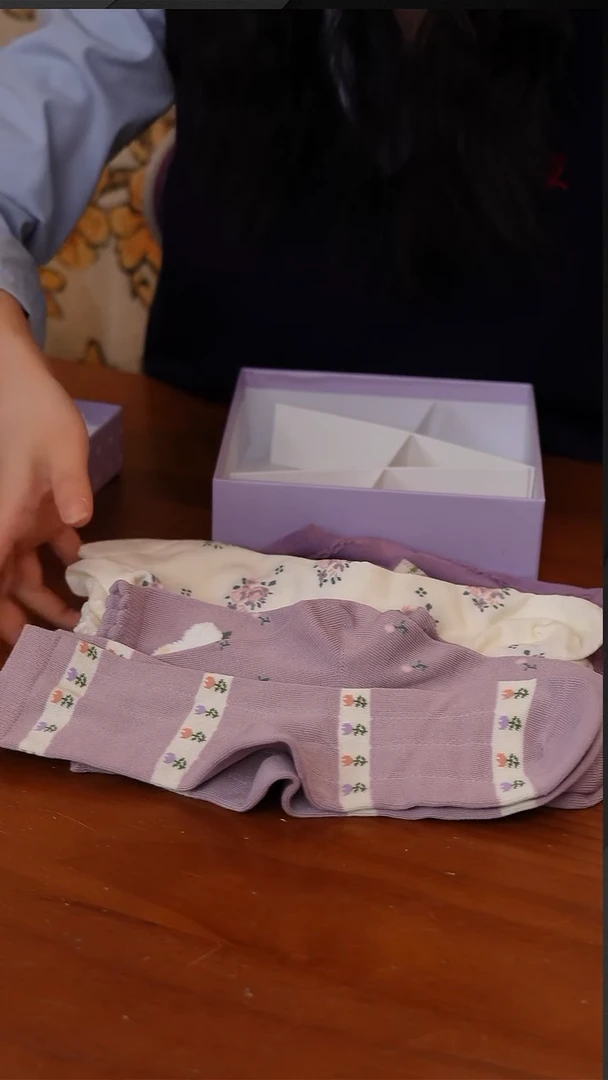 陶37-小萌兔6双装中筒女袜礼盒