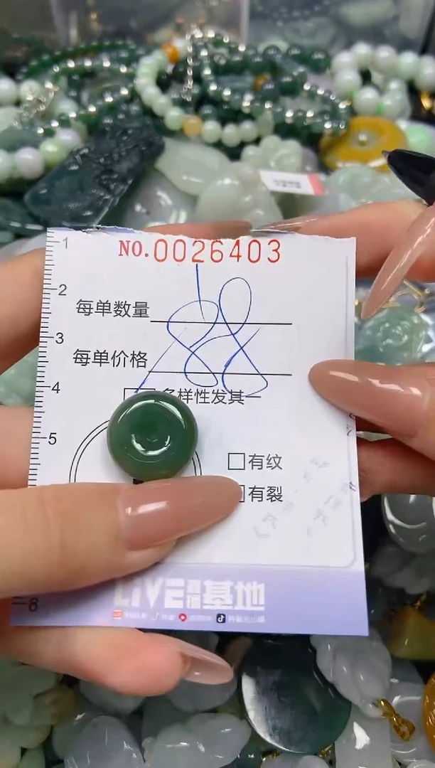 【闪购商品】翡翠颈饰未镶嵌闪购0026403多样性发其一