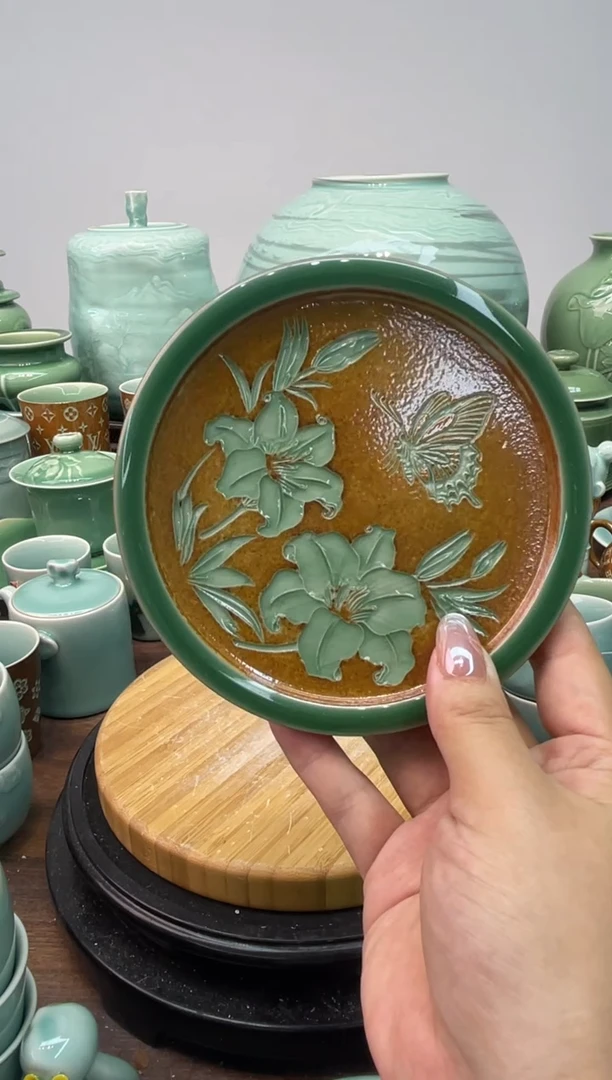 纯手工 小号  慧仙青瓷 龙泉青瓷大促