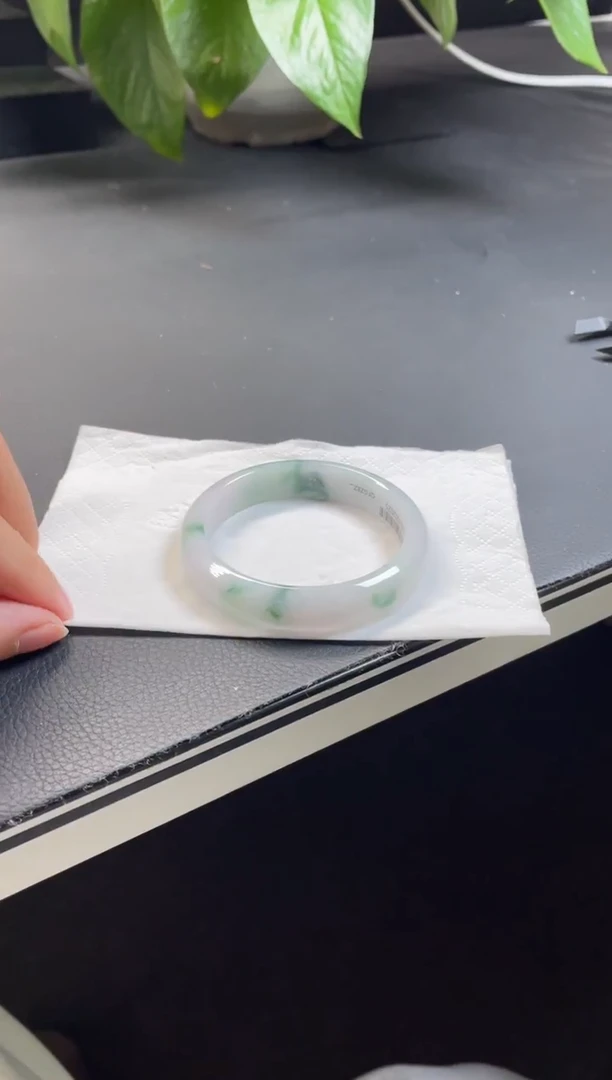 未镶嵌翡翠定制翡翠28#天然缅甸A货翡翠手镯54-55圈口