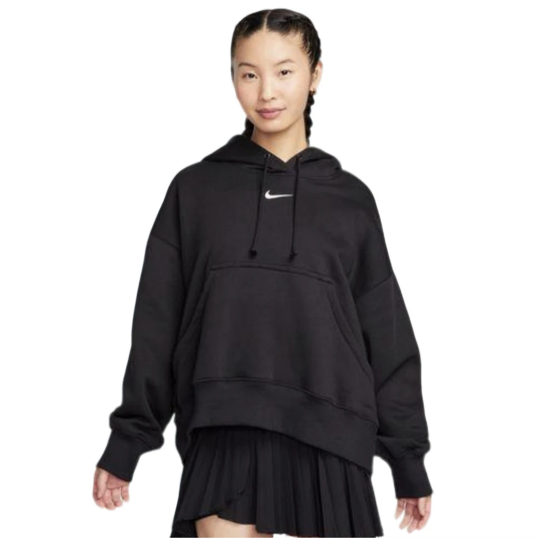 NIKE PHOENIX 女子OVERSIZE风套头加绒连帽衫-DQ5859-010