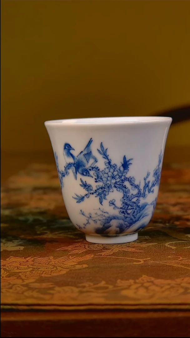 杯手工手绘杯杯很美丽