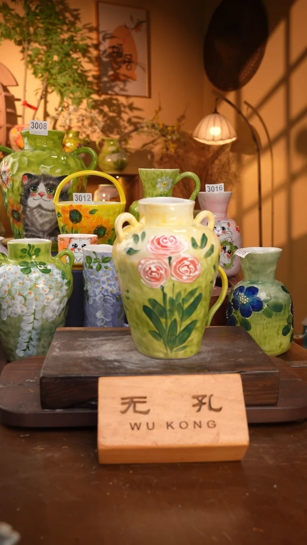 摆件5-40口径高度 1-2误差手工手绘有些许色差 完美慎拍