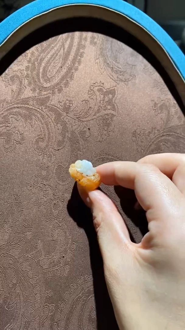 【闪购商品】翡翠戒圈未镶嵌红翡绿翠 08号