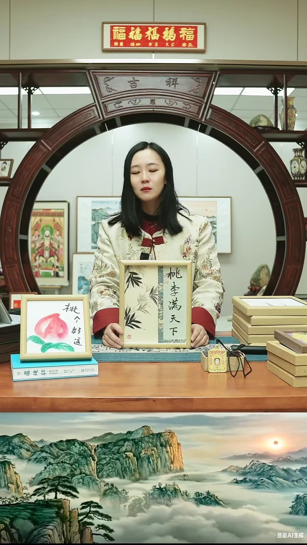 书法10寸摆台桃李满天下