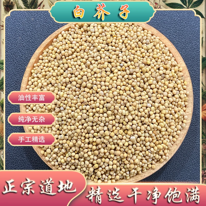 白芥子中药材100g正品白芥子粉辣菜子野生芥菜子另售莱菔子紫苏子