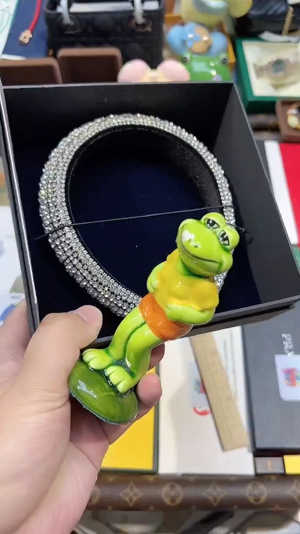 瓷片巴洛克水钻发箍..