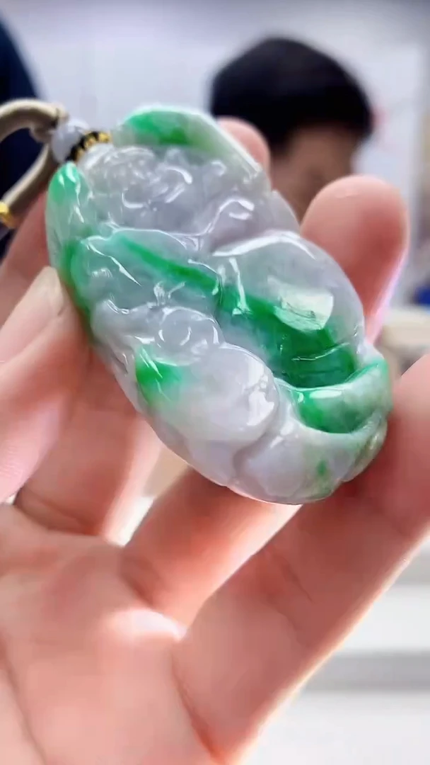 定制翡翠未镶嵌4917bb-毛货挂件70