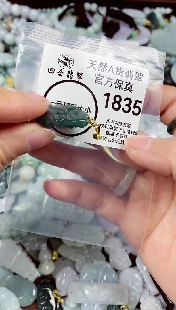【闪购商品】翡翠颈饰未镶嵌天然A货翡翠1835