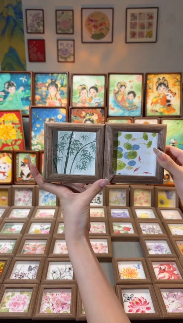 国画翠竹 金钱草 一组11