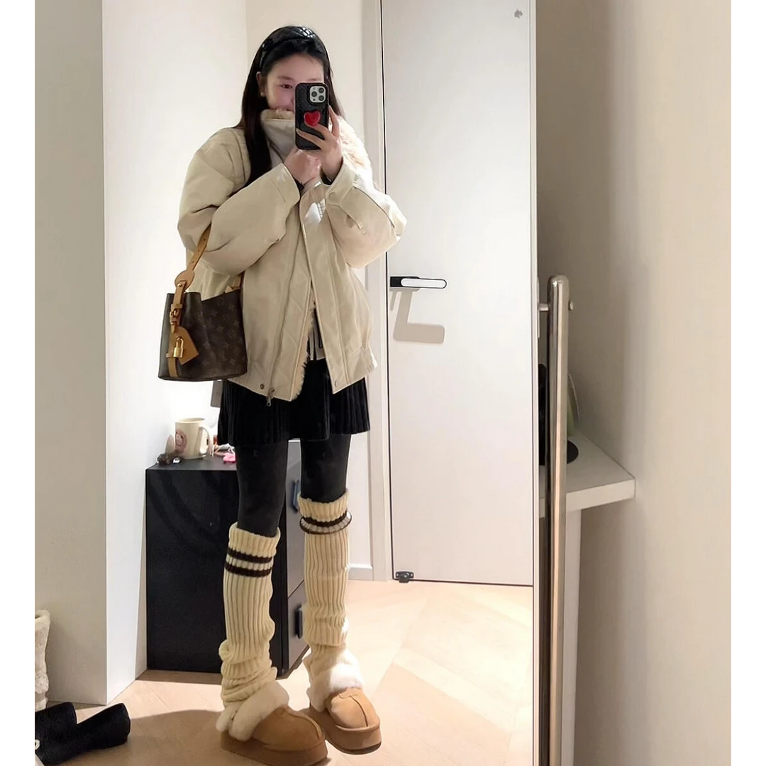 MARIE.COCO白色棉服外套秋冬今年流行爆款新款面包服保暖加厚棉袄