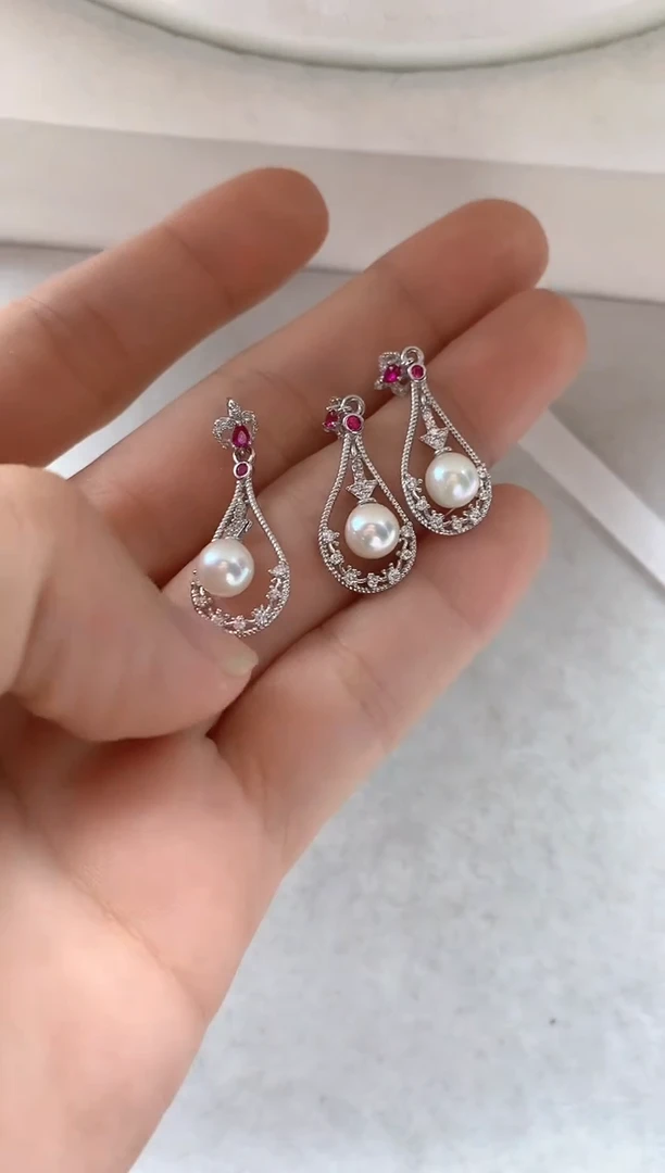 吊坠(不含链)银S925镶嵌海水珍珠多样性发其一