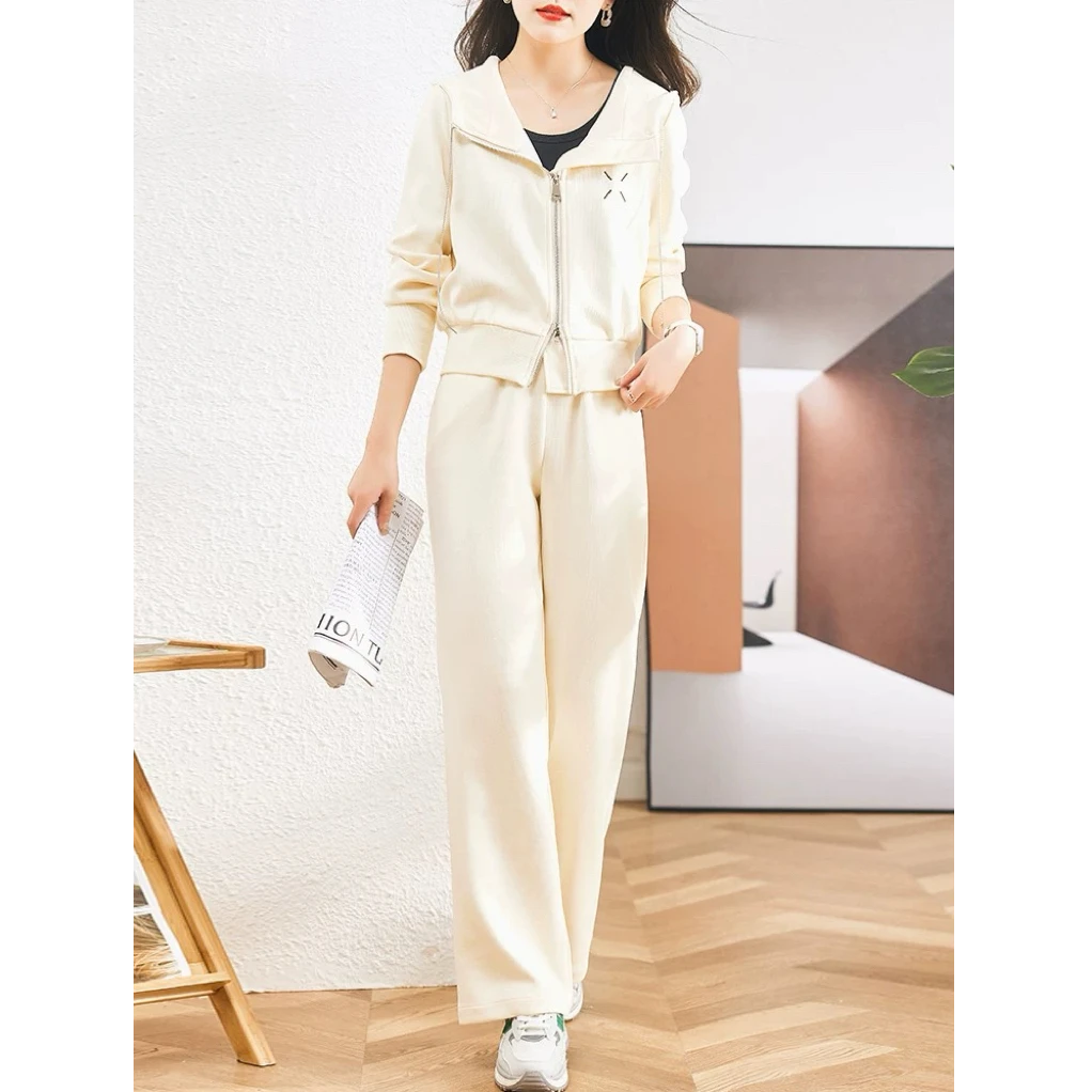 时尚休闲运动套装女气质减龄卫衣卫裤两件TK515