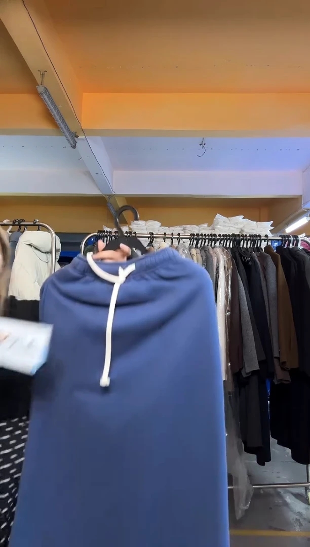 A209蓝色卫衣裙均码