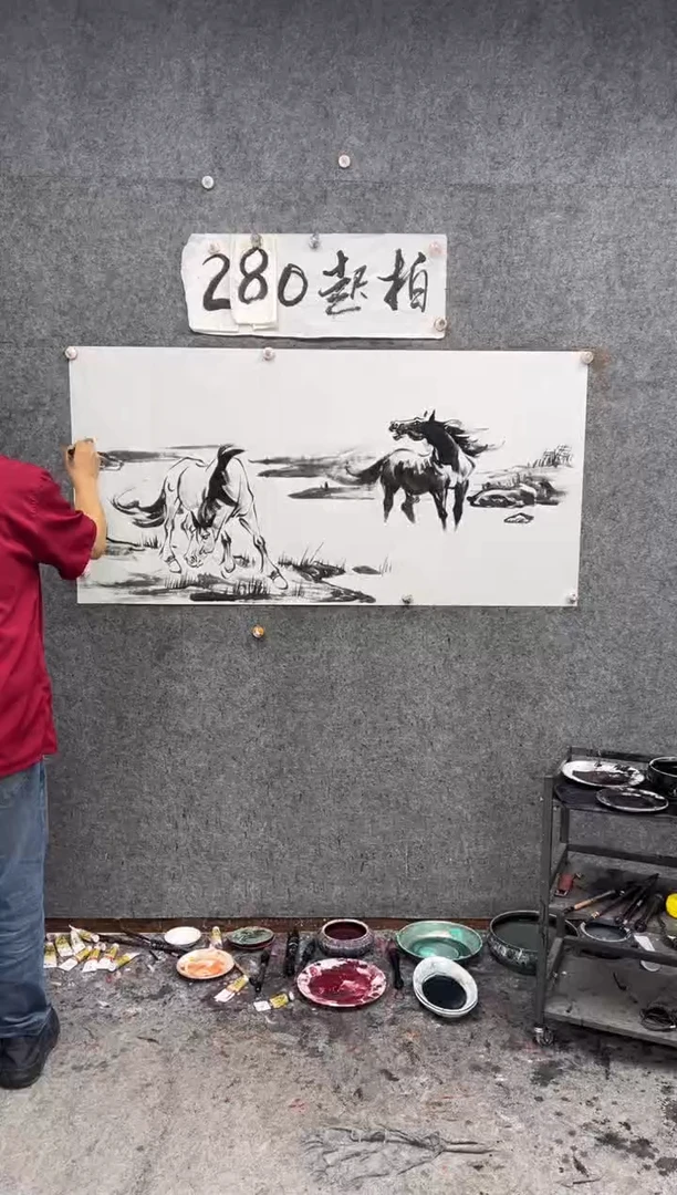 国画风生水起  带收藏证书