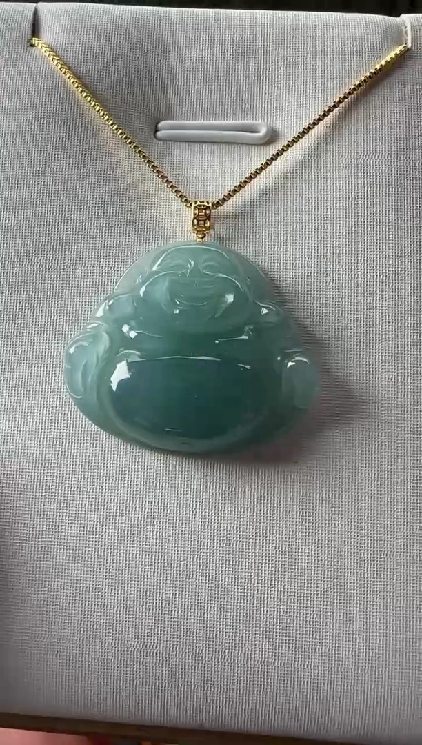 【闪购商品】翡翠颈饰18K金镶嵌多样性随机发其一